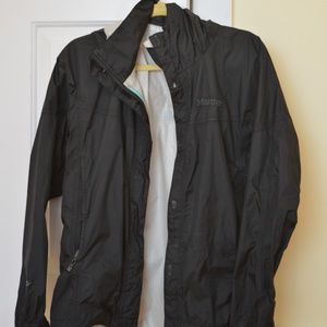 Black Marmot rain jacket